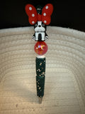 French Bulldog with bow rhinestone ink pen