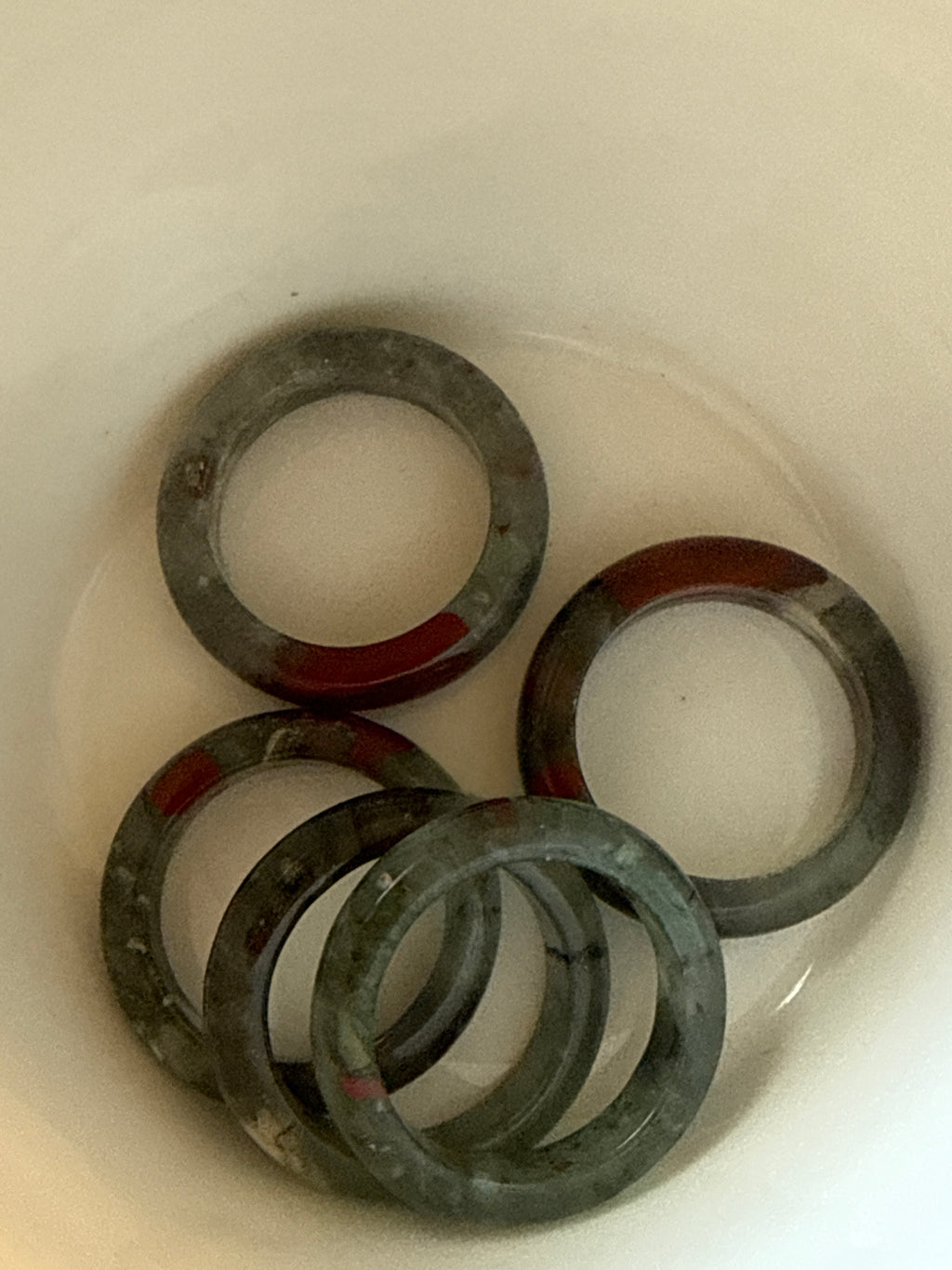 African Blood Stone Band Ring
