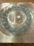 Aquamarine bead bracelet
