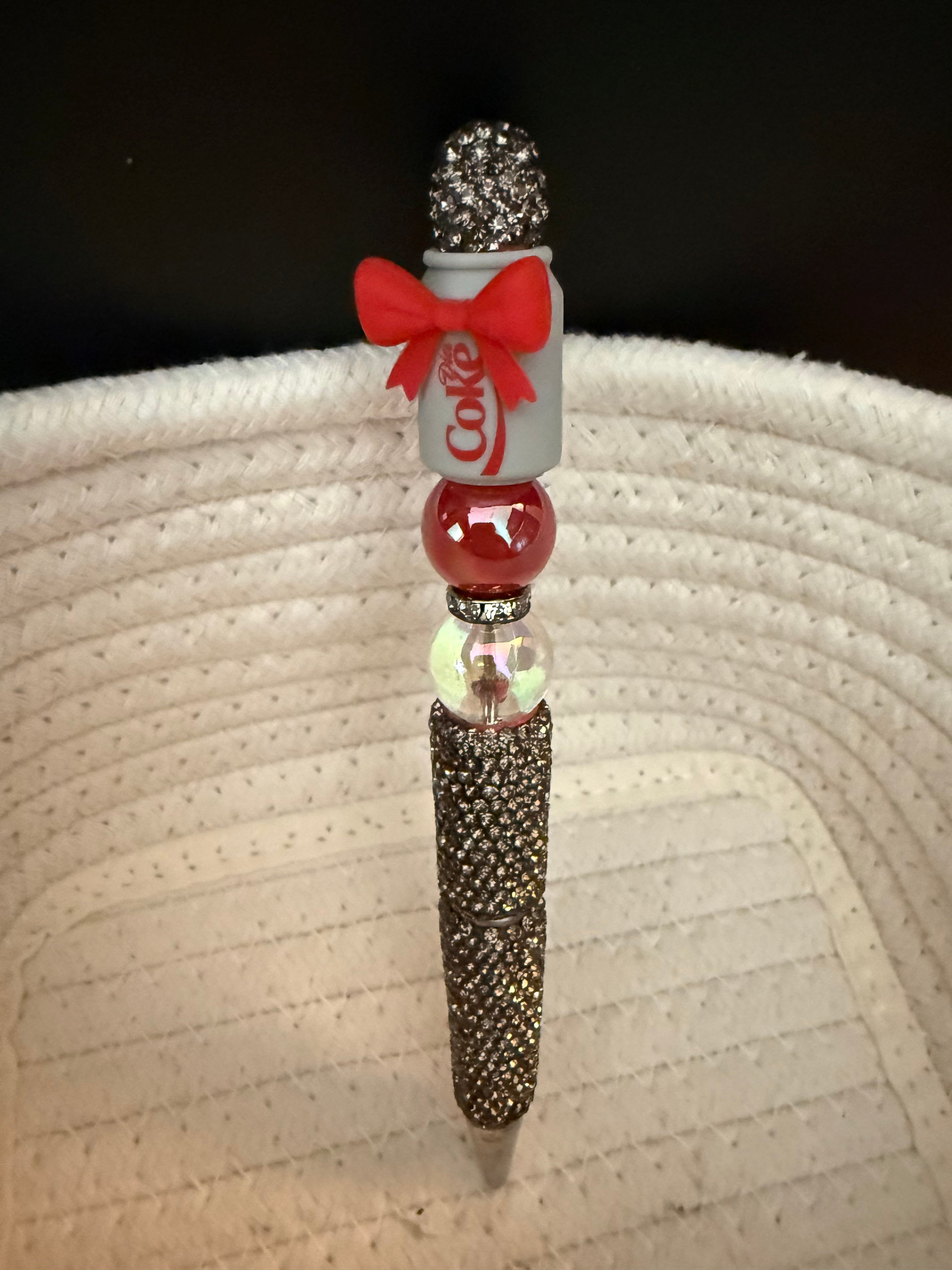 Diet Coke rhinestone ink pen