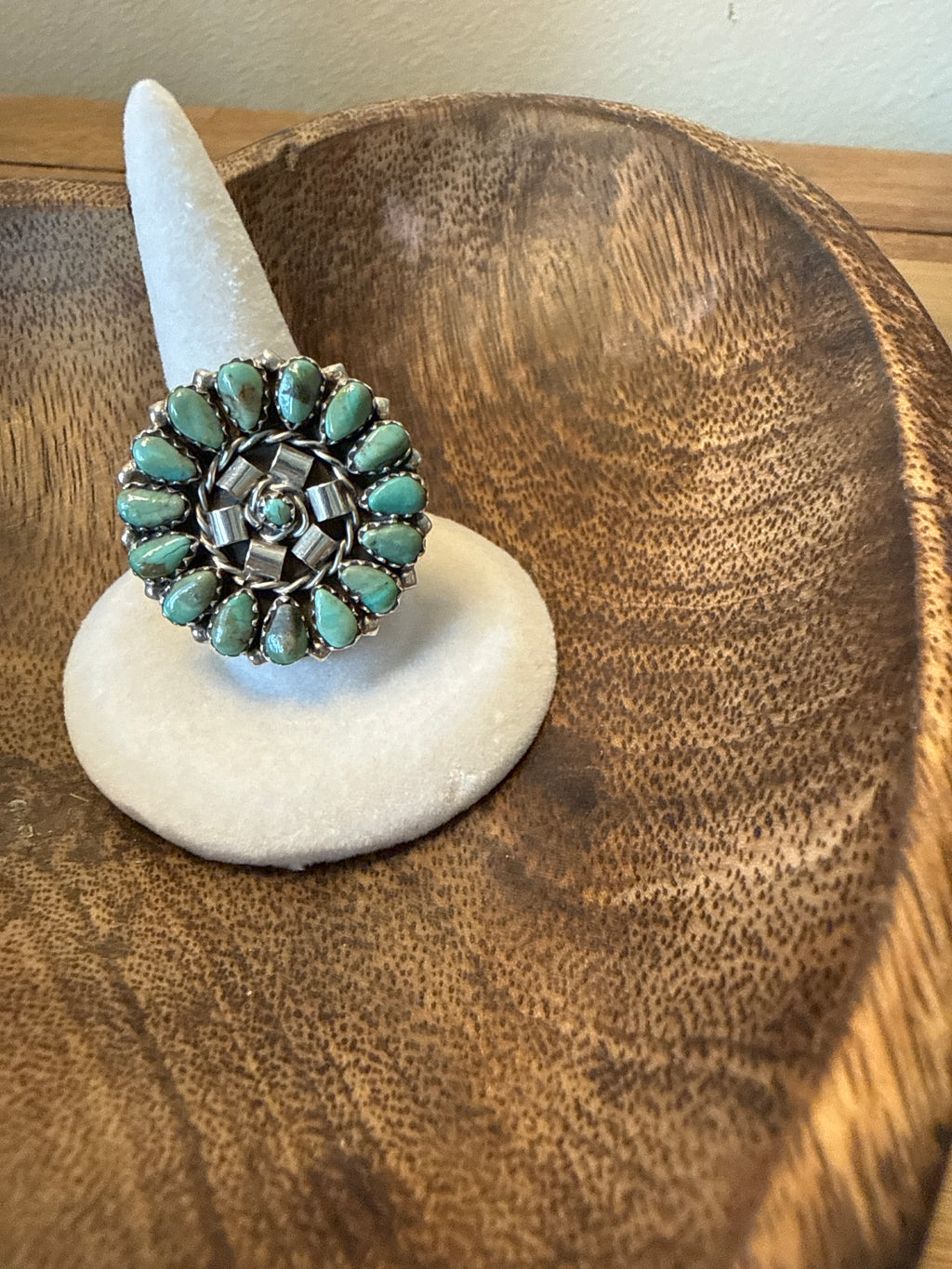 Blue Howlite 925 Sterling Sliver Ring