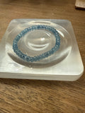 Aquamarine Abacus Bead Bracelet