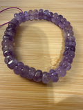 Amethyst abacus bead bracelet.